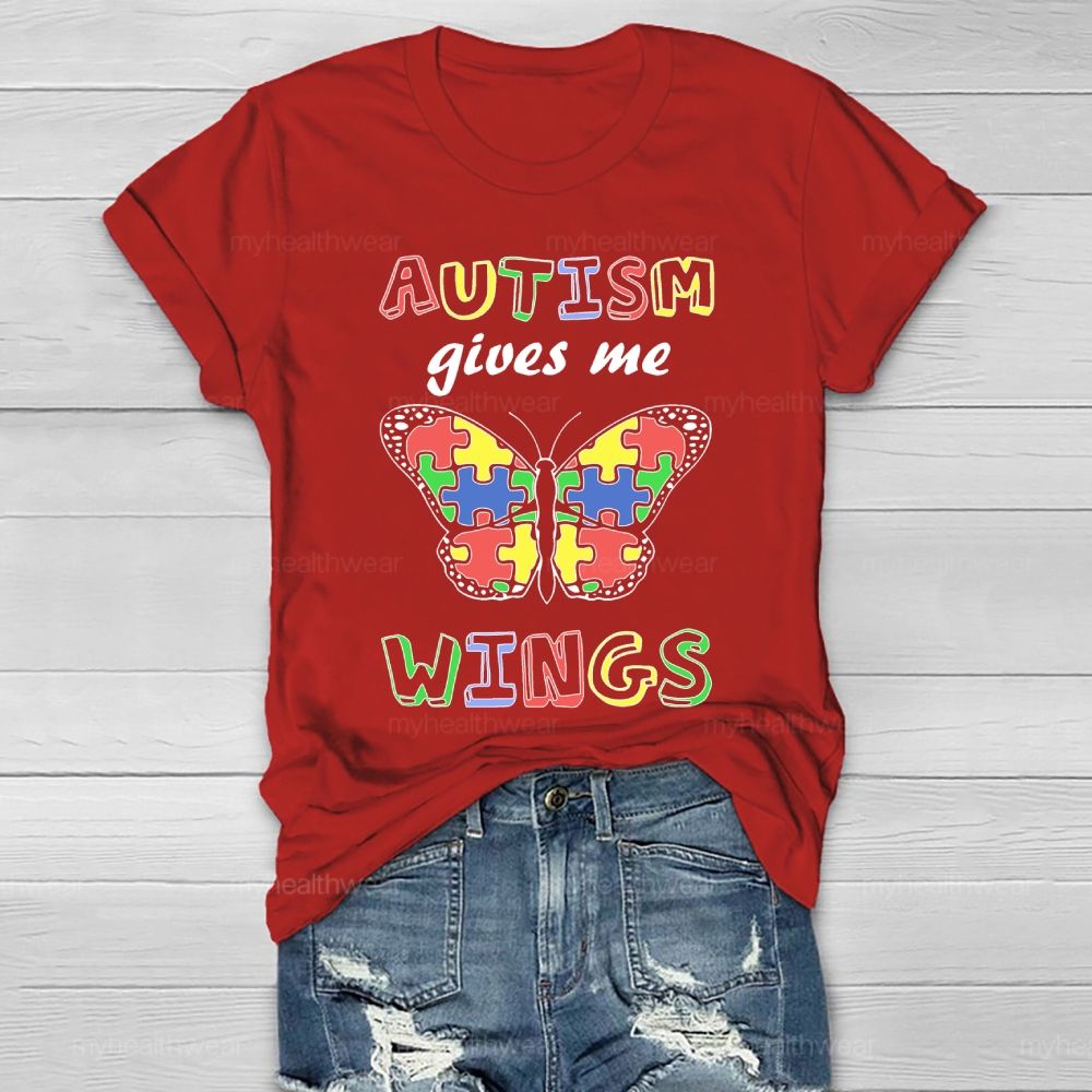 Autism Gives Me Wings  Healthwear T-shirt