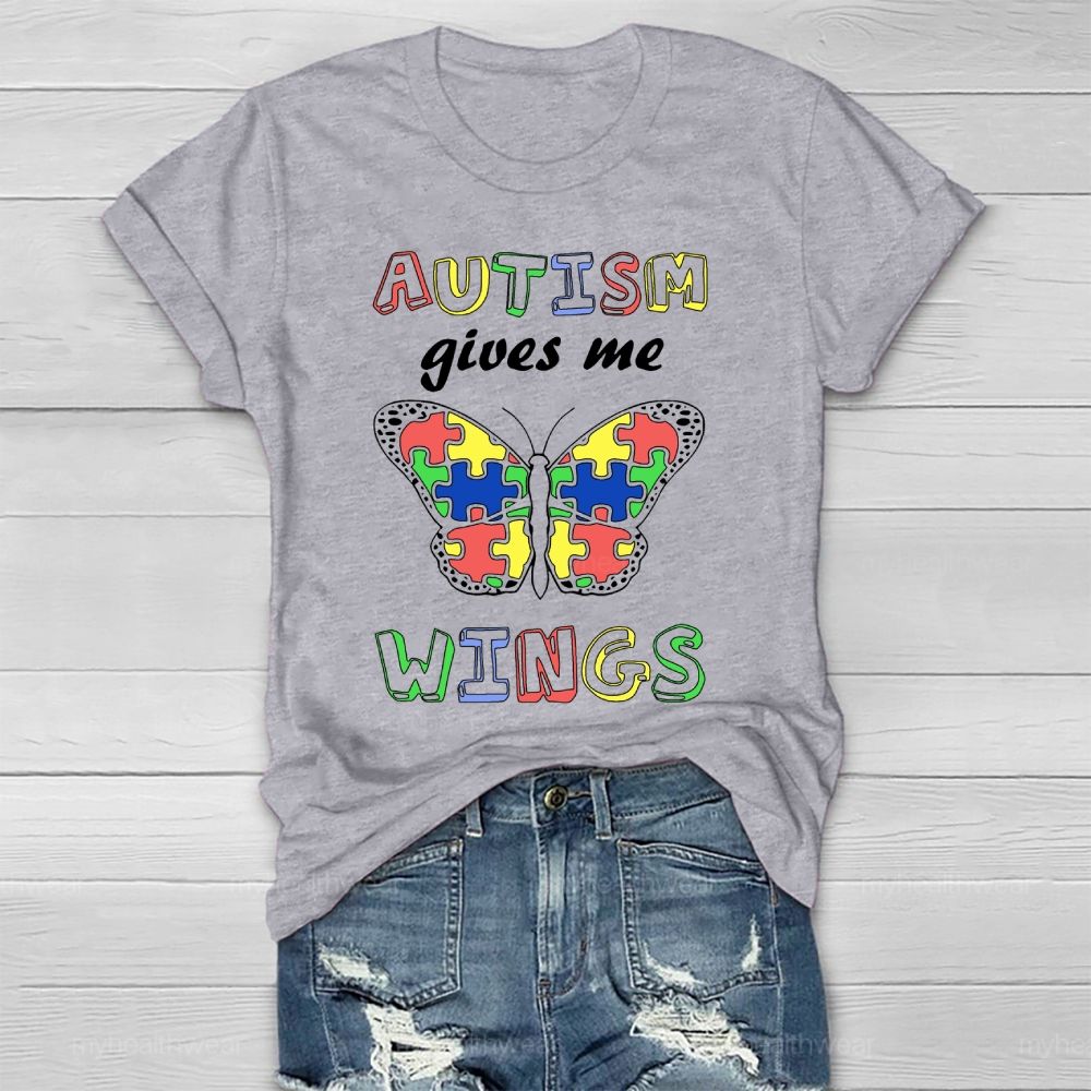 Autism Gives Me Wings  Healthwear T-shirt