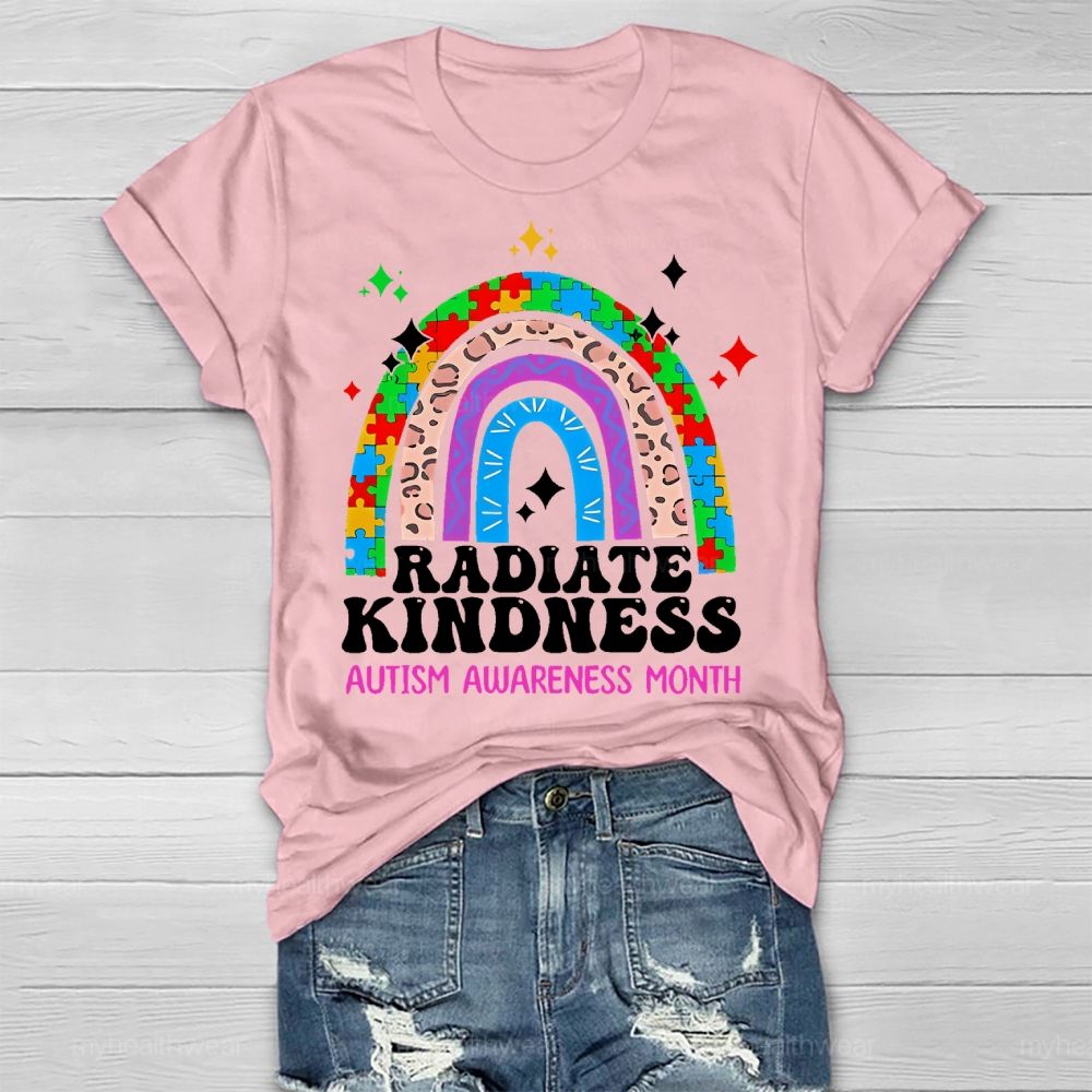 Radiate Kindness Autism Awareness Month  Healthwear T-shirt