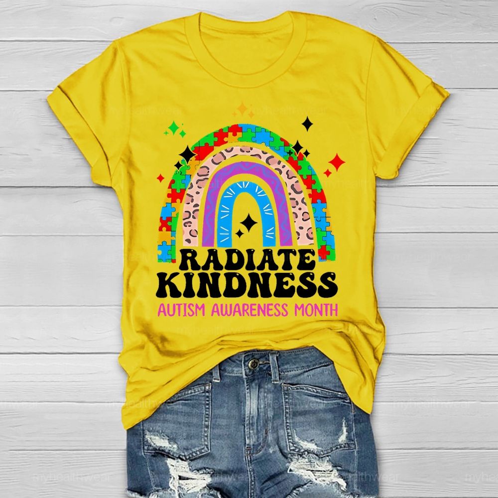 Radiate Kindness Autism Awareness Month  Healthwear T-shirt