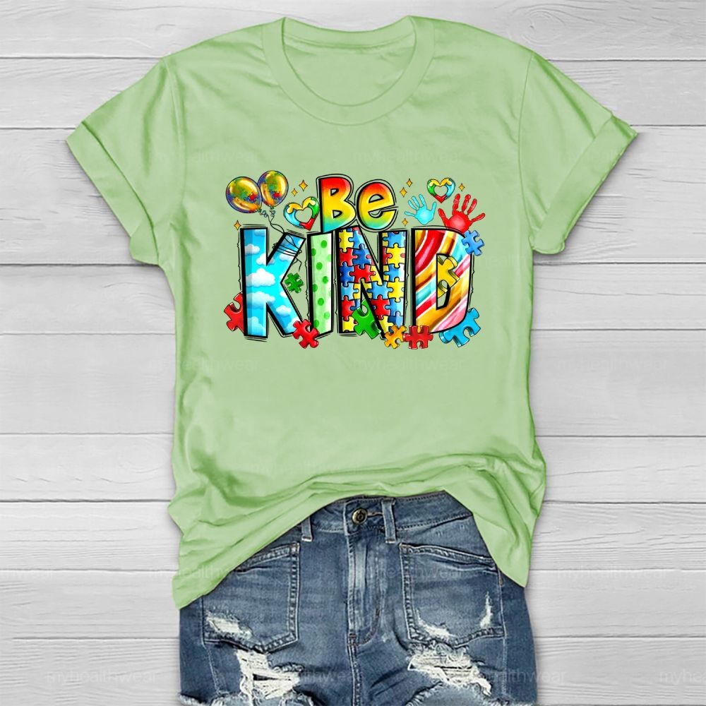 Be Kind Puzzle Healthwear T-shirt