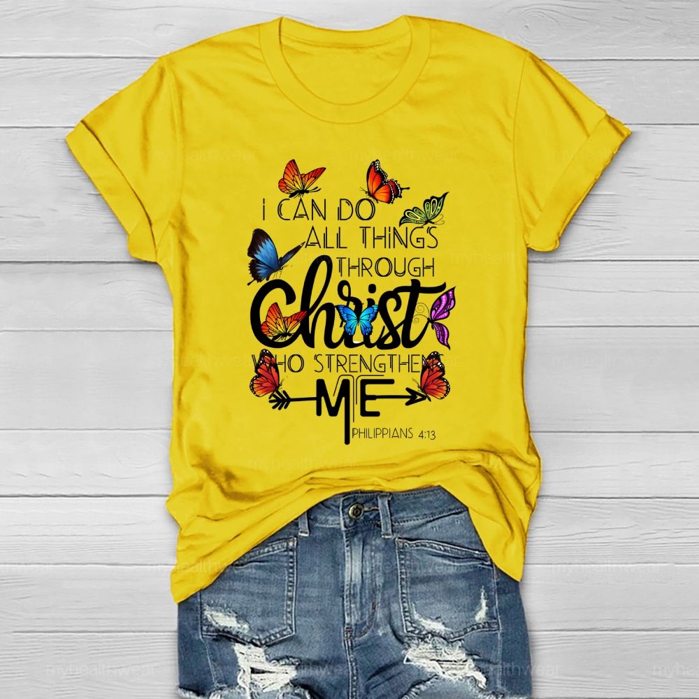 I Can Do All Things Through Christ Who Strengthens Me Healthwear T-shirt