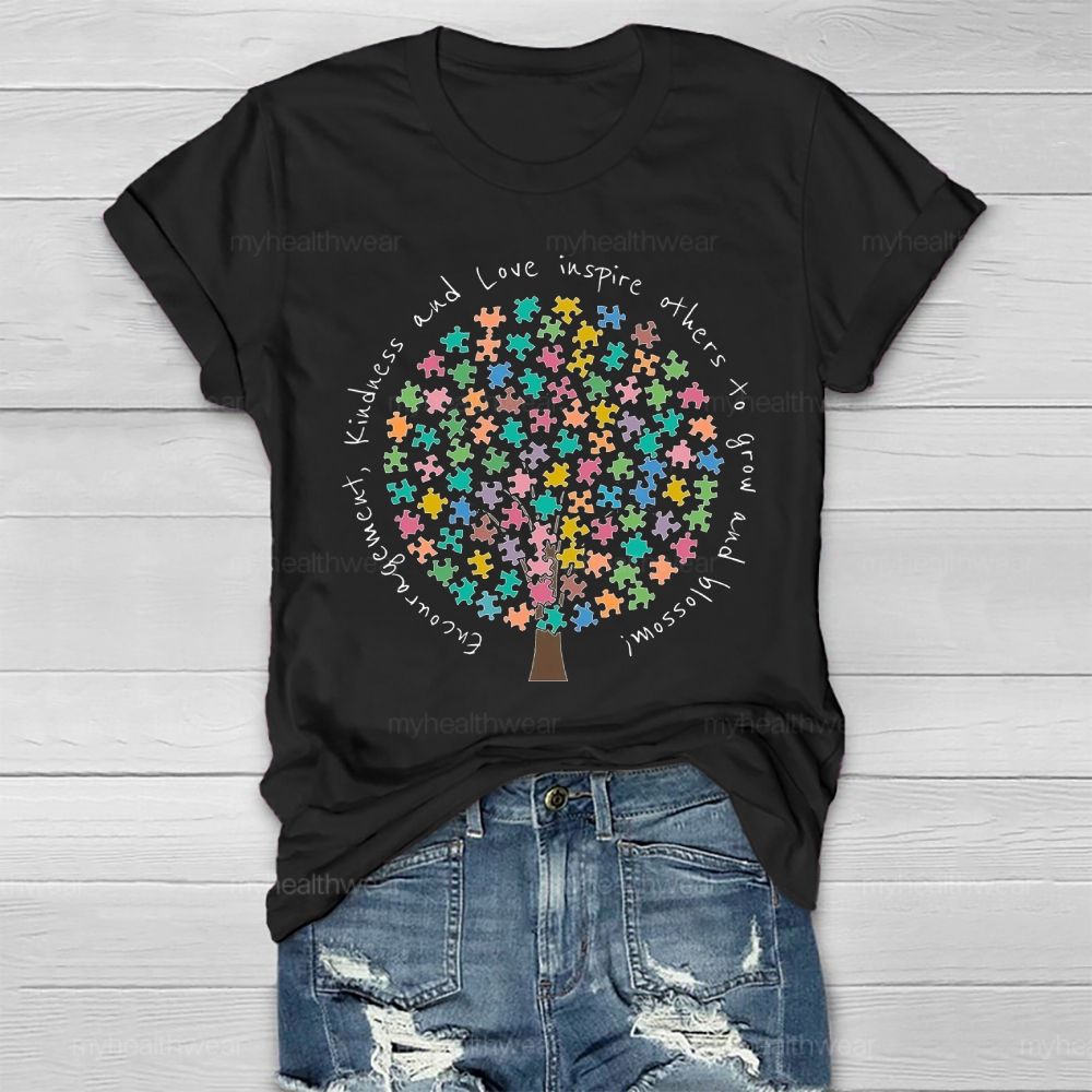 Encouragement Kindness And Love Inspire Others To Grow And Blossom Healthwear T-shirt