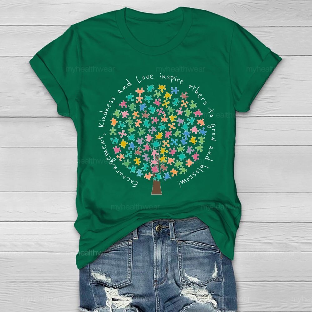 Encouragement Kindness And Love Inspire Others To Grow And Blossom Healthwear T-shirt
