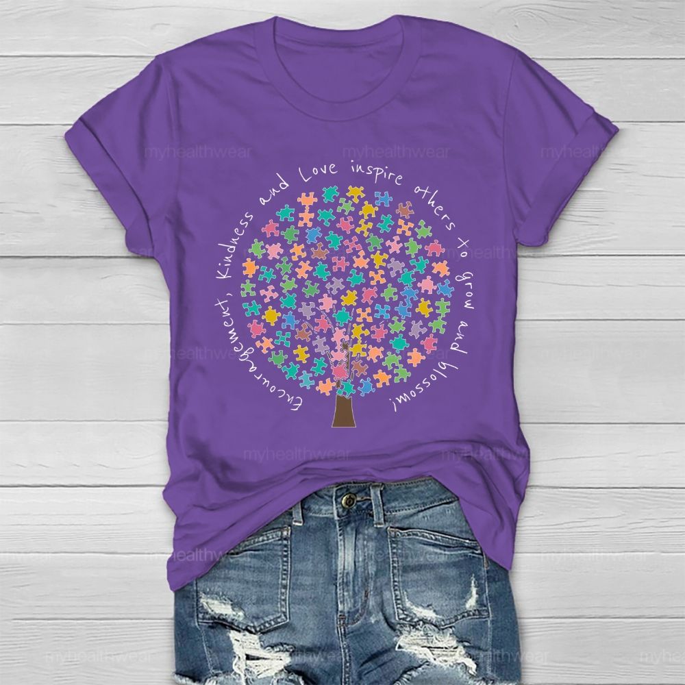 Encouragement Kindness And Love Inspire Others To Grow And Blossom Healthwear T-shirt