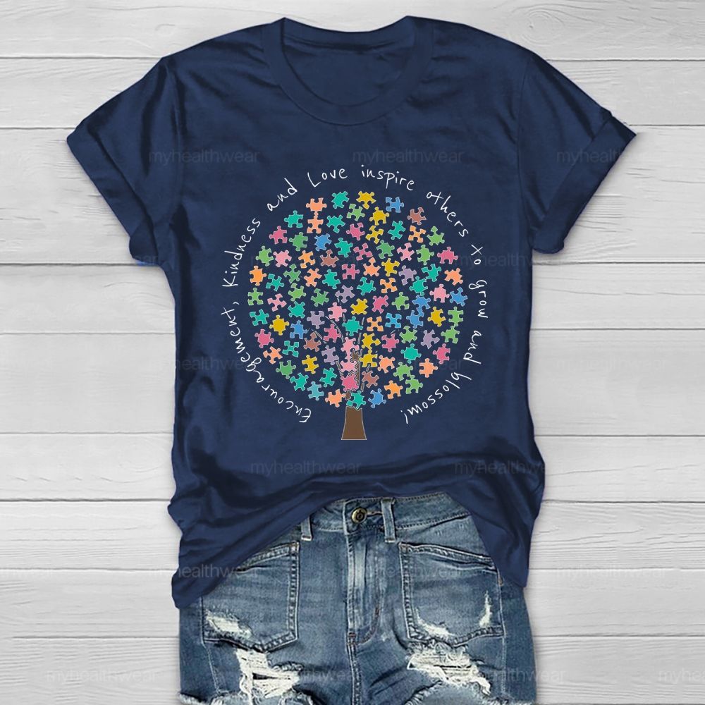 Encouragement Kindness And Love Inspire Others To Grow And Blossom Healthwear T-shirt