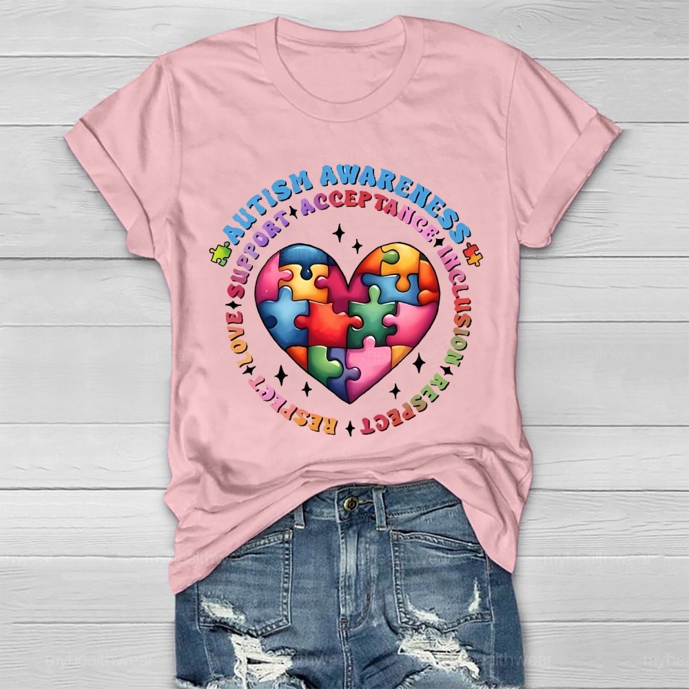 Autism Awareness Acceptance  Healthwear T-shirt