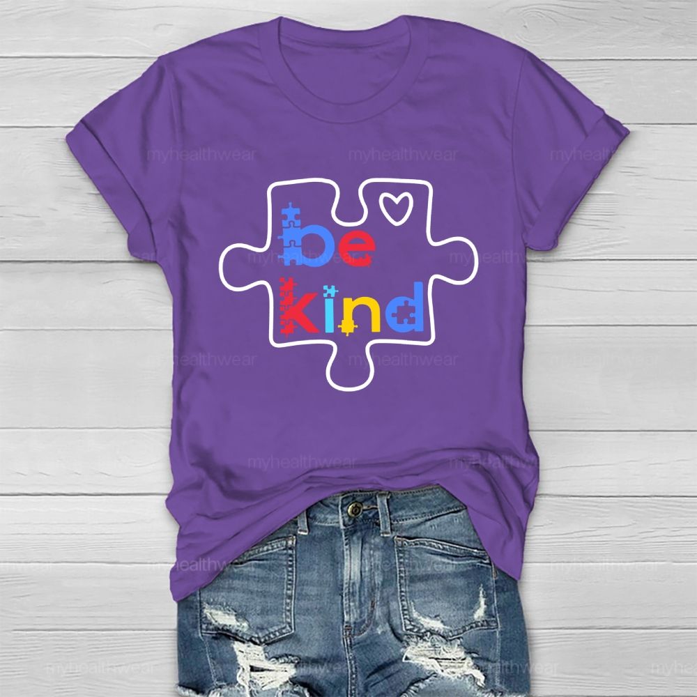 Be Kind Puzzle Healthwear T-shirt