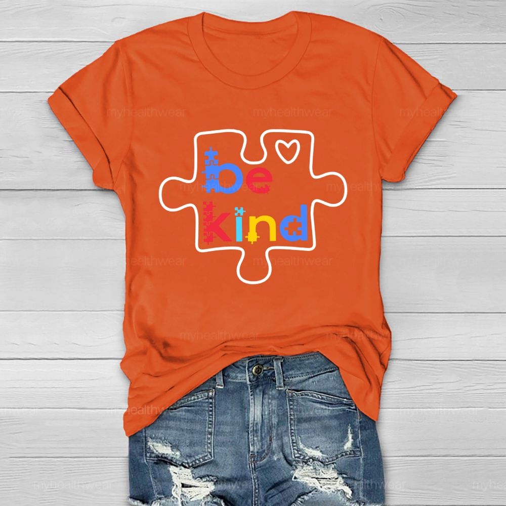 Be Kind Puzzle Healthwear T-shirt