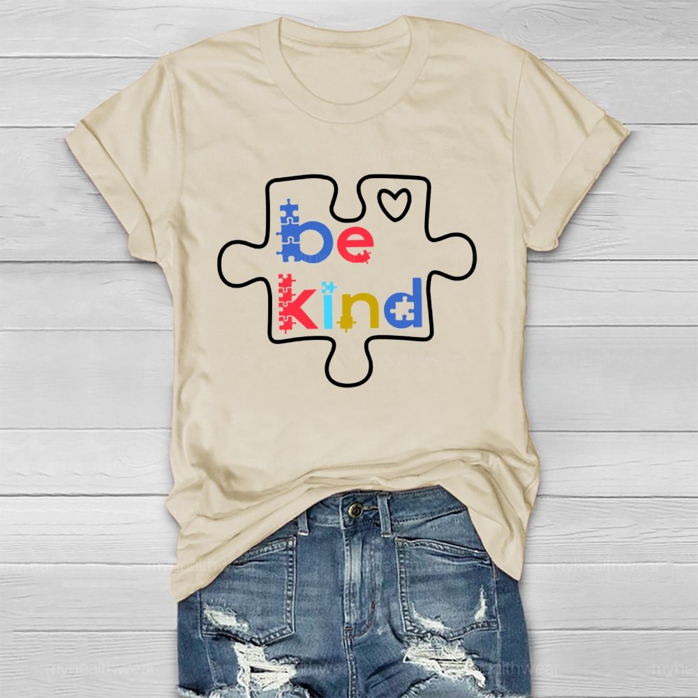 Be Kind Puzzle Healthwear T-shirt