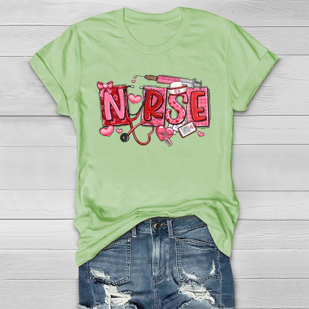 Nurse Valentine's Day Healthwear T-shirt