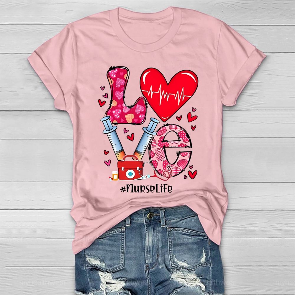 Love Nurse Life Healthwear T-shirt