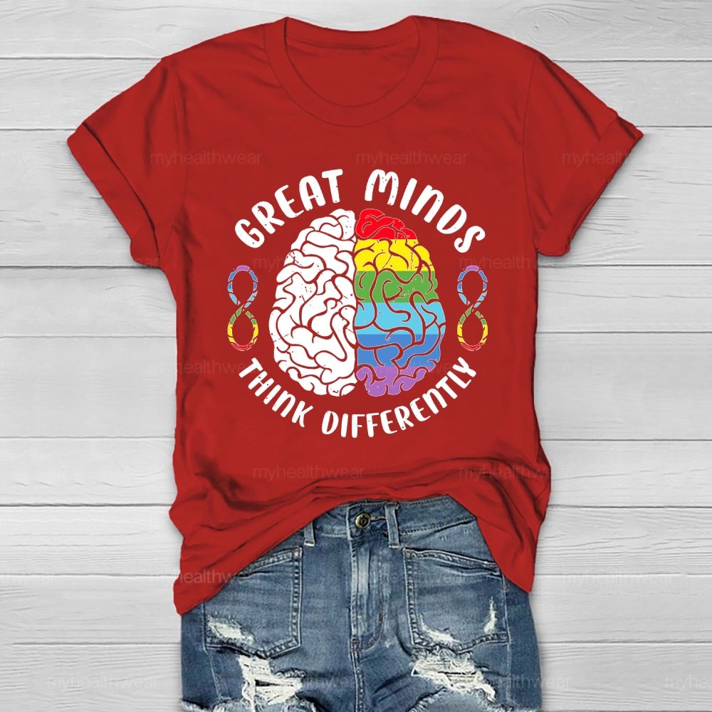 Great Minds Think Differently Healthwear T-shirt