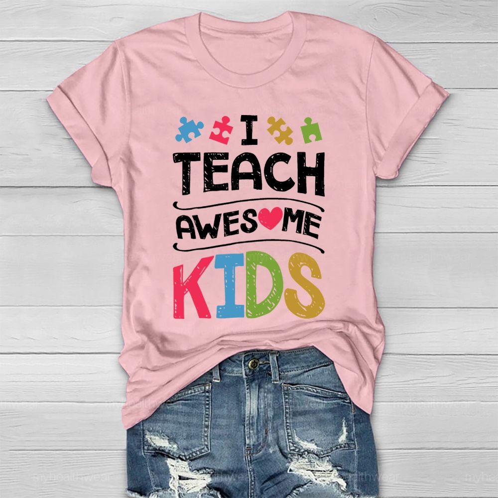 I Teach Awesome Kids  Healthwear T-shirt