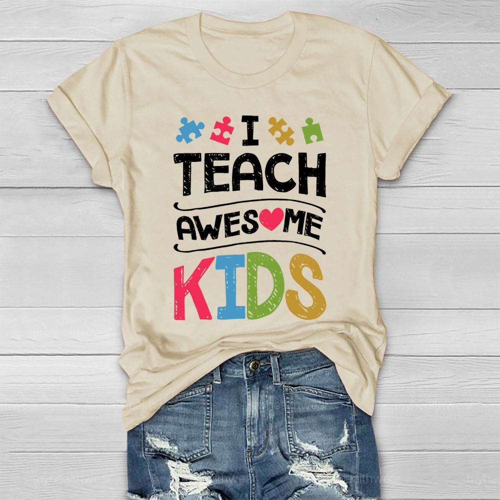 I Teach Awesome Kids  Healthwear T-shirt