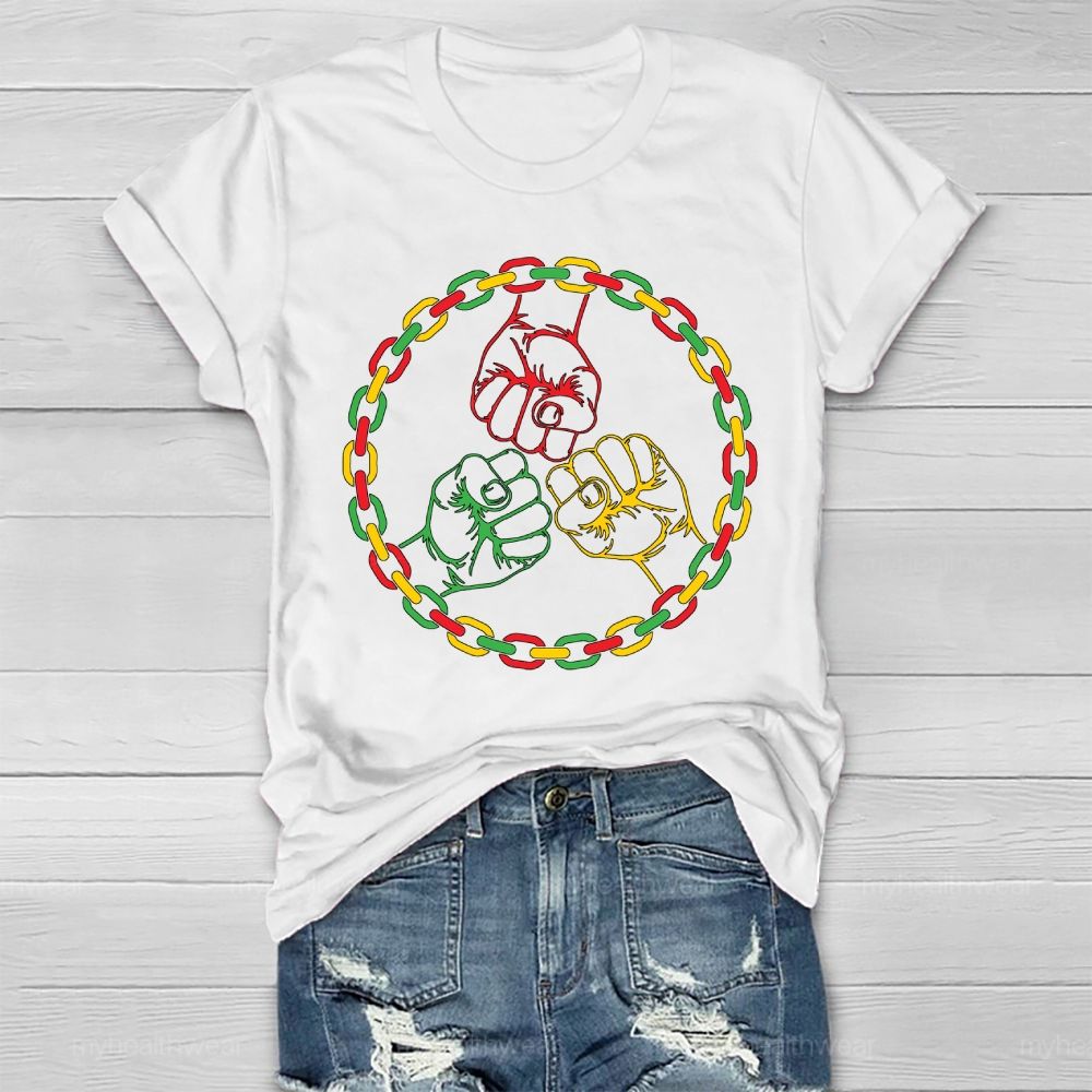 Black History Fist Healthwear T-shirt