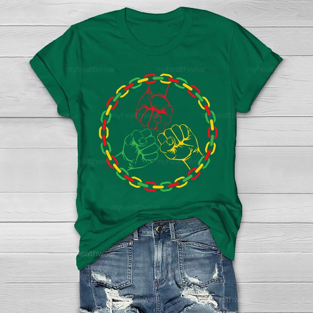 Black History Fist Healthwear T-shirt
