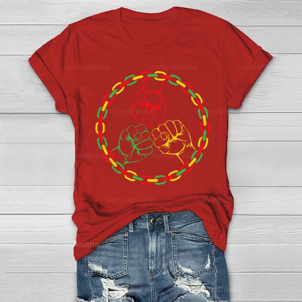 Black History Fist Healthwear T-shirt
