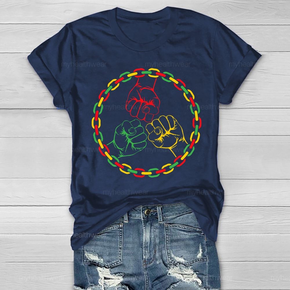 Black History Fist Healthwear T-shirt