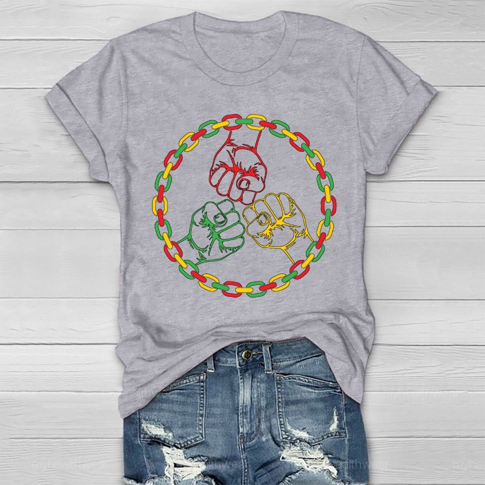 Black History Fist Healthwear T-shirt