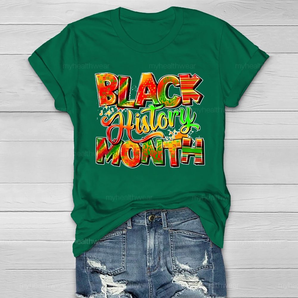 Black History Month Healthwear T-shirt