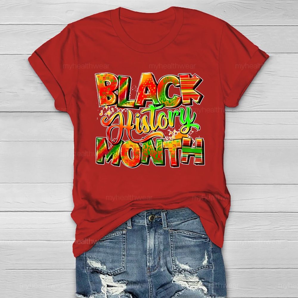 Black History Month Healthwear T-shirt
