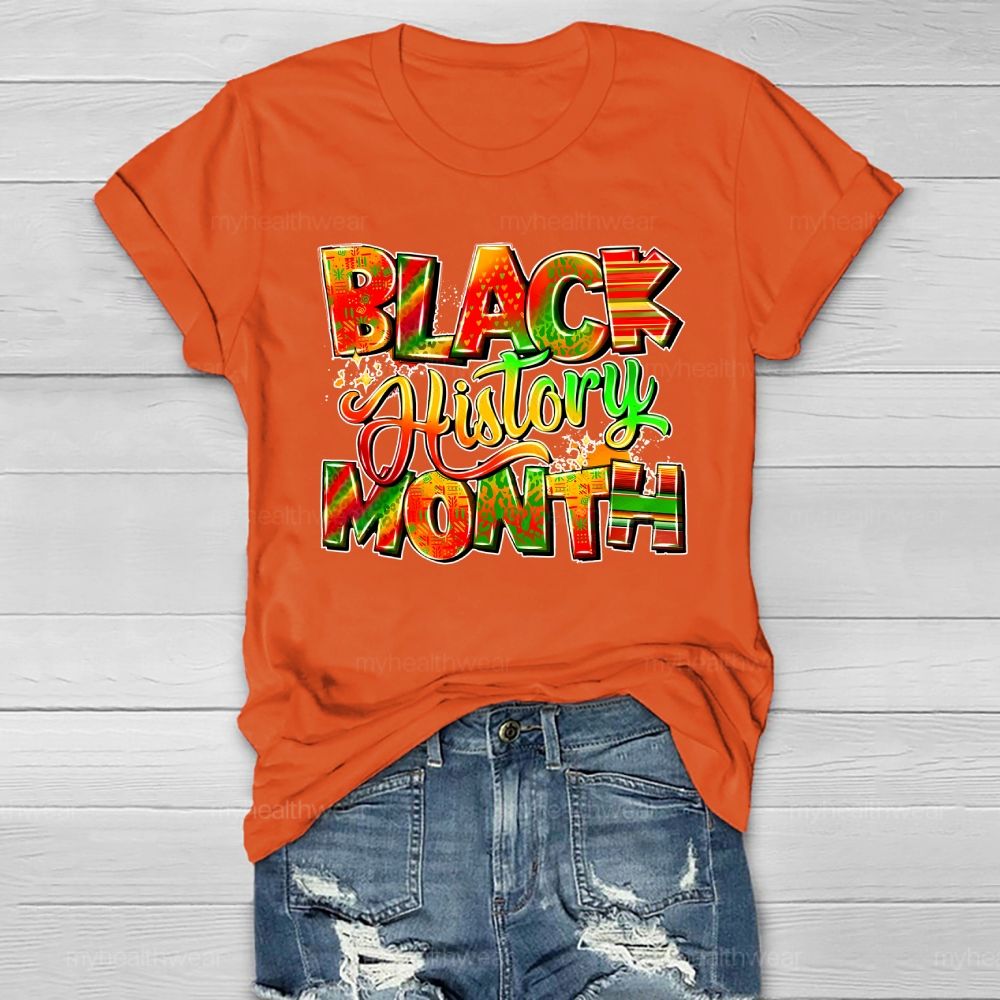 Black History Month Healthwear T-shirt