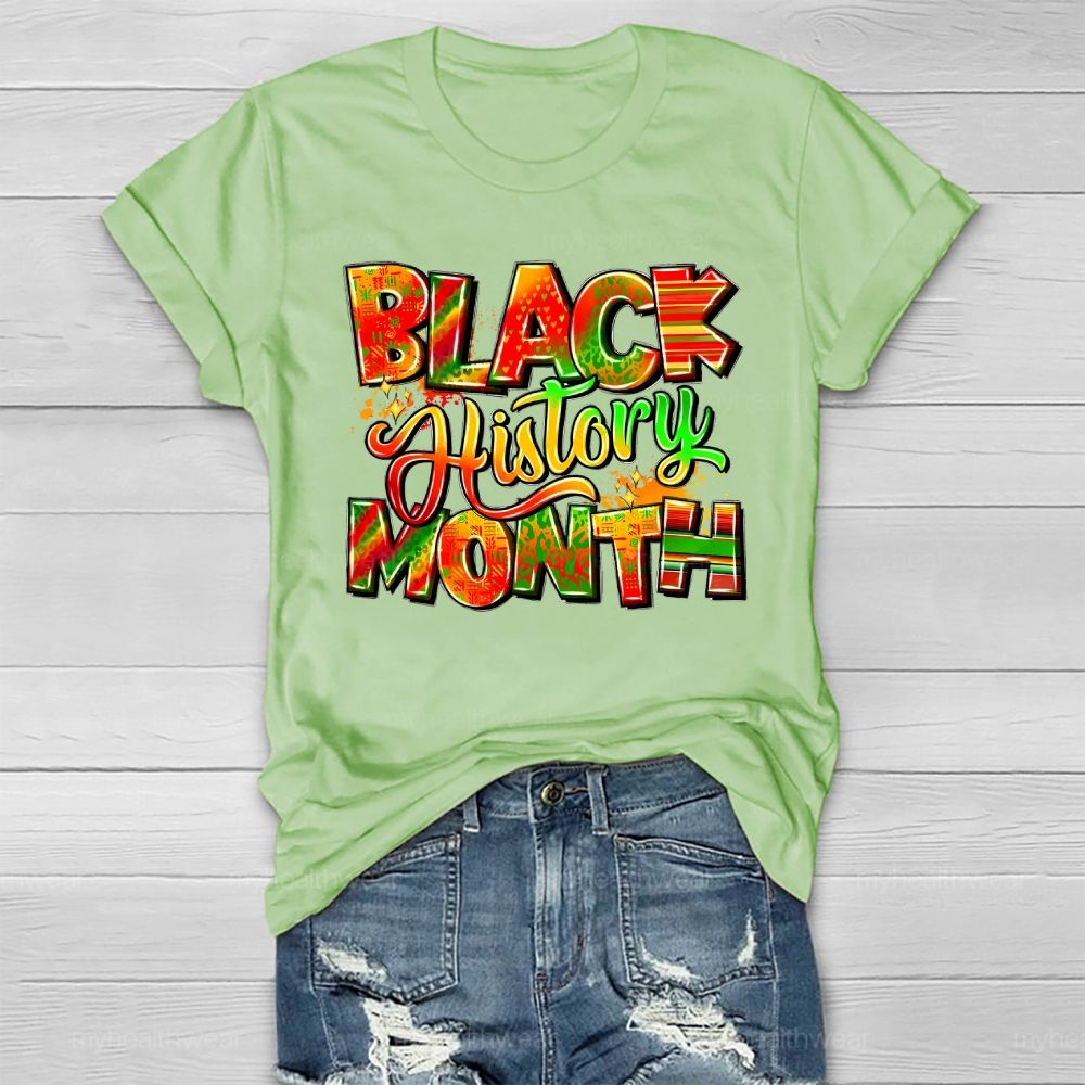 Black History Month Healthwear T-shirt