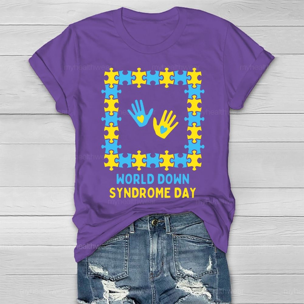 World Down Syndrome Day  Healthwear T-shirt