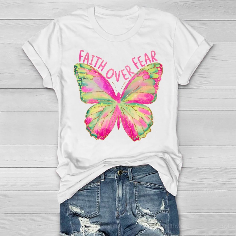 Faith Over Fear Butterfly Healthwear T-shirt