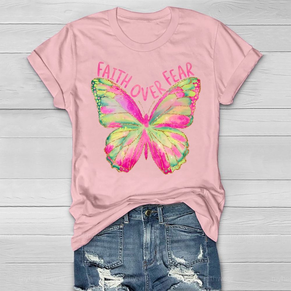 Faith Over Fear Butterfly Healthwear T-shirt
