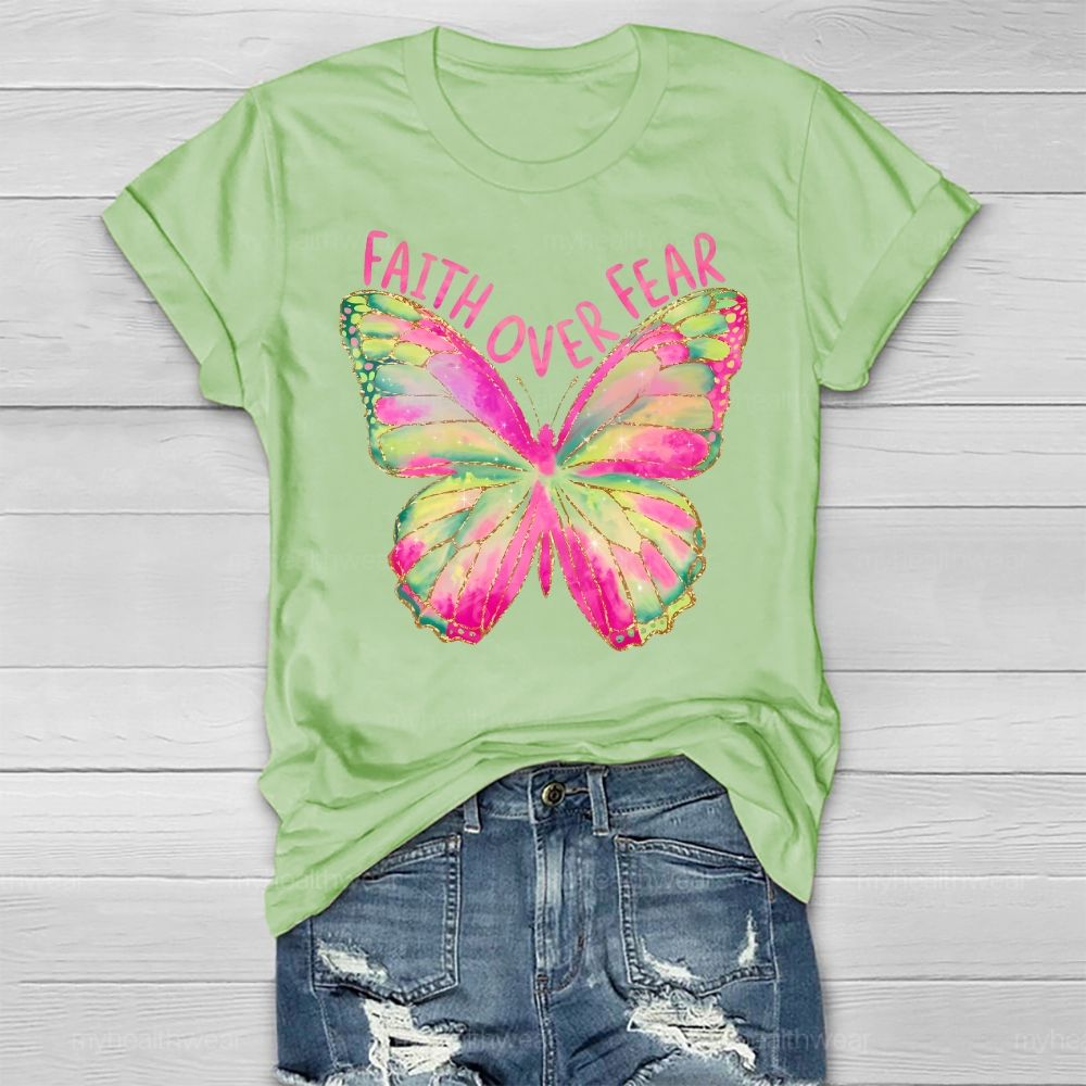 Faith Over Fear Butterfly Healthwear T-shirt