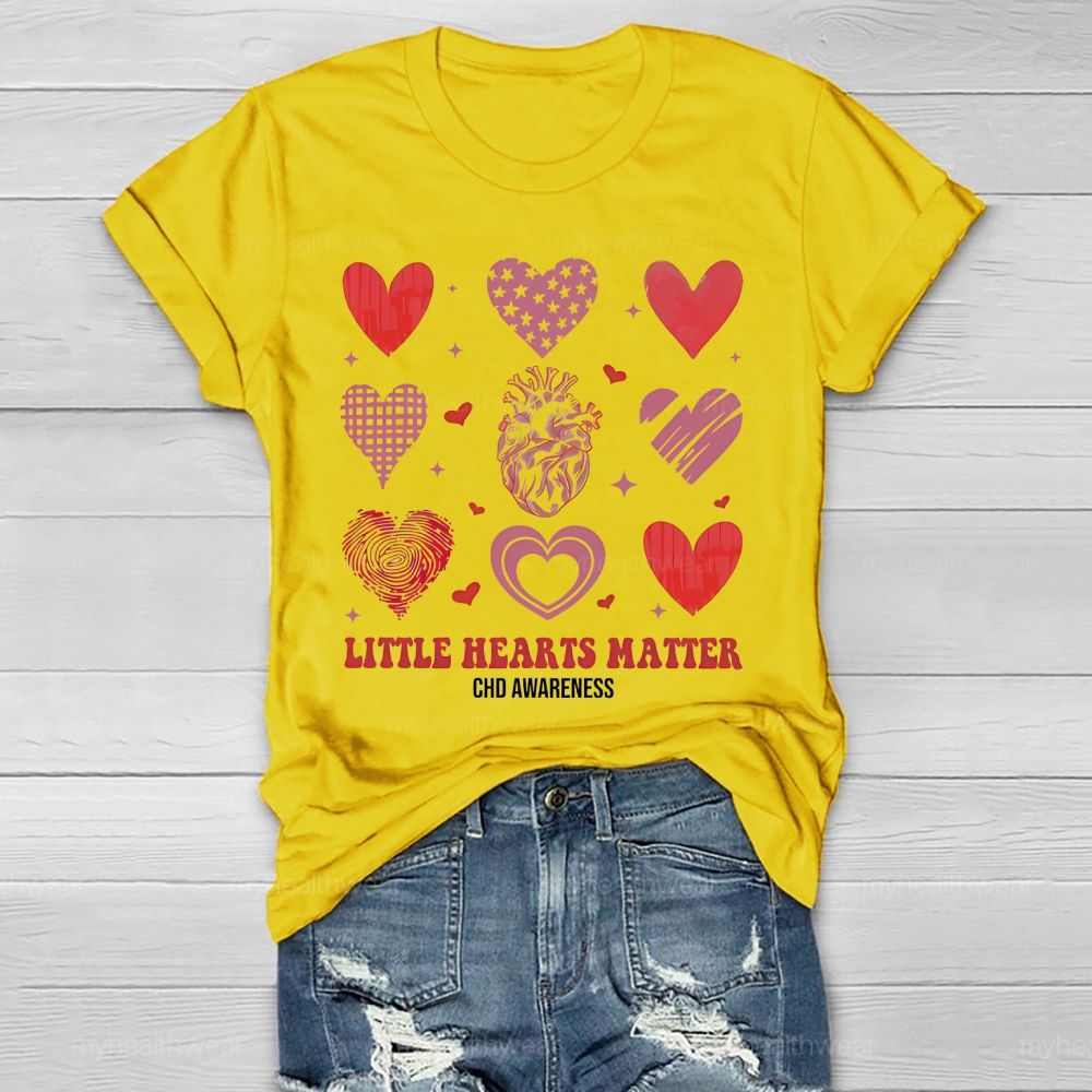 Little Hearts Matter CHD Awareness Healthwear T-shirt