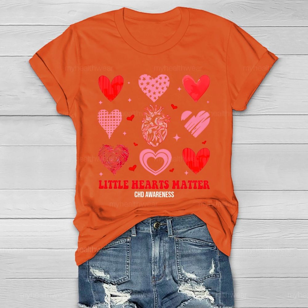 Little Hearts Matter CHD Awareness Healthwear T-shirt