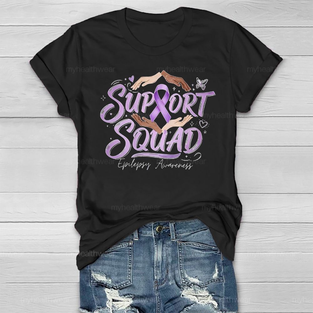 Support Squad Epilepsy Awareness Healthwear T-shirt