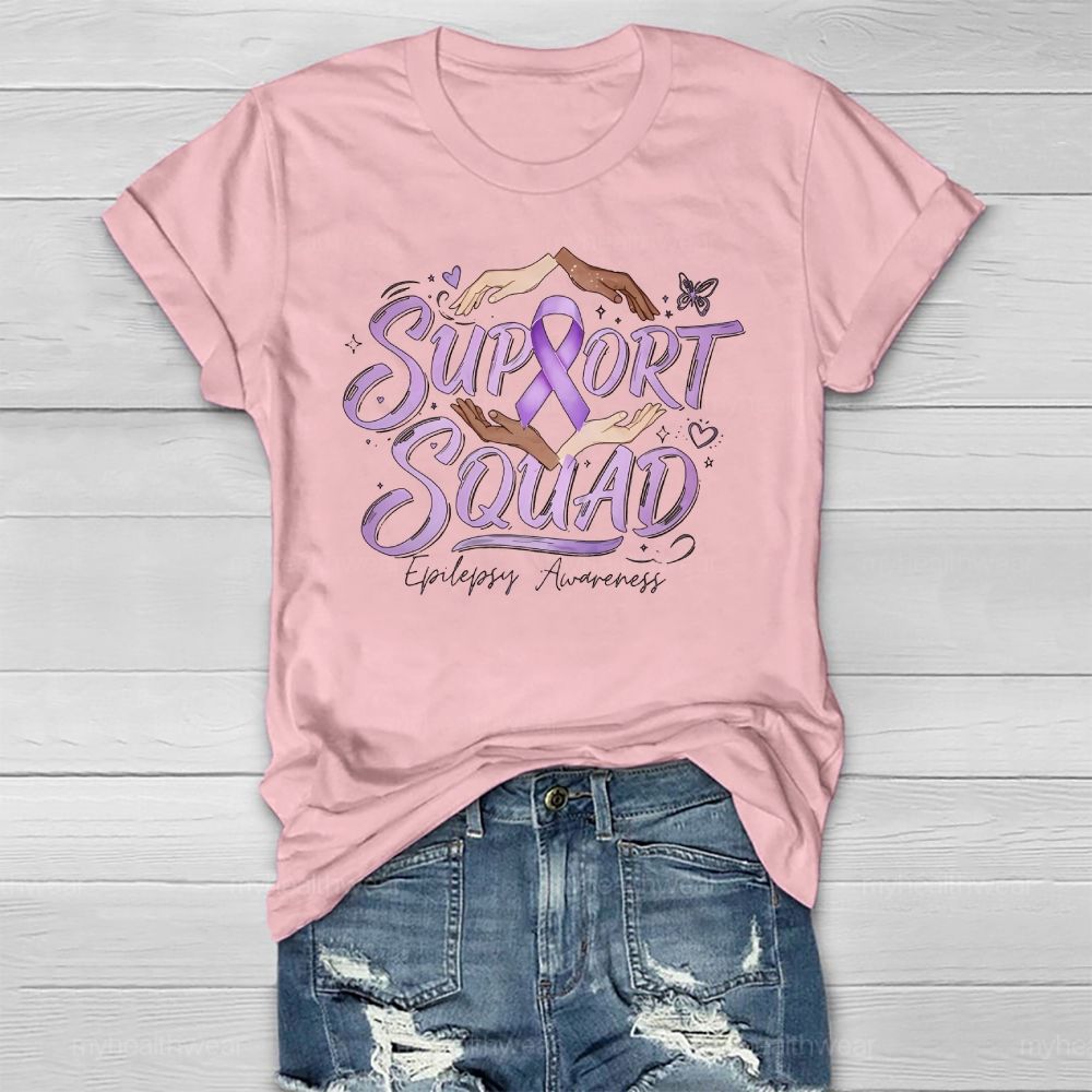 Support Squad Epilepsy Awareness Healthwear T-shirt