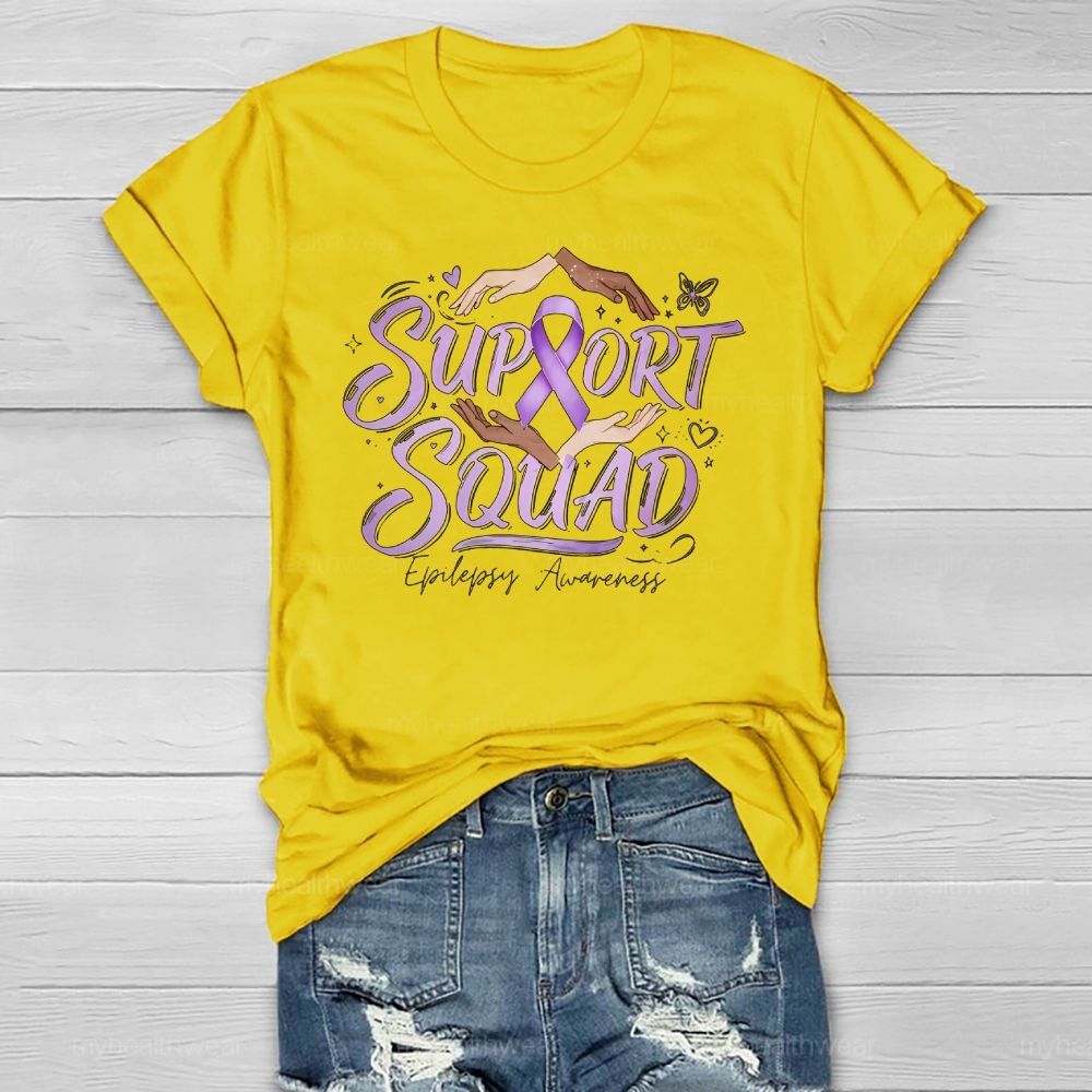 Support Squad Epilepsy Awareness Healthwear T-shirt