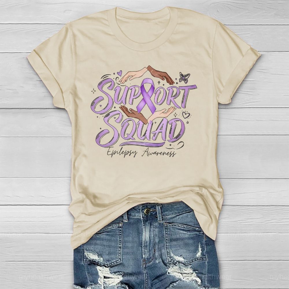 Support Squad Epilepsy Awareness Healthwear T-shirt