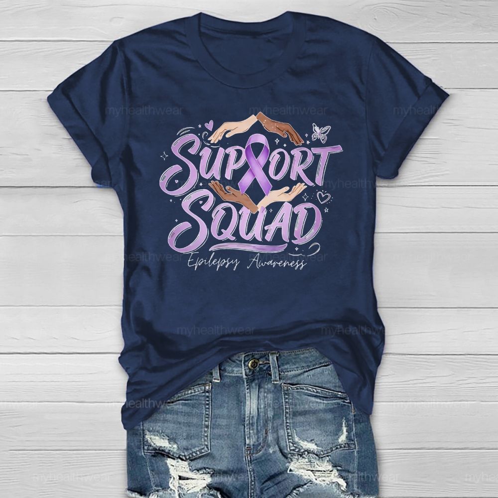 Support Squad Epilepsy Awareness Healthwear T-shirt