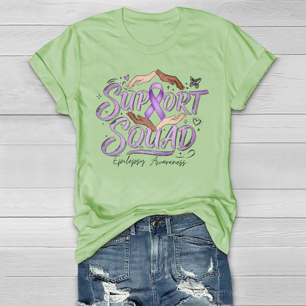 Support Squad Epilepsy Awareness Healthwear T-shirt
