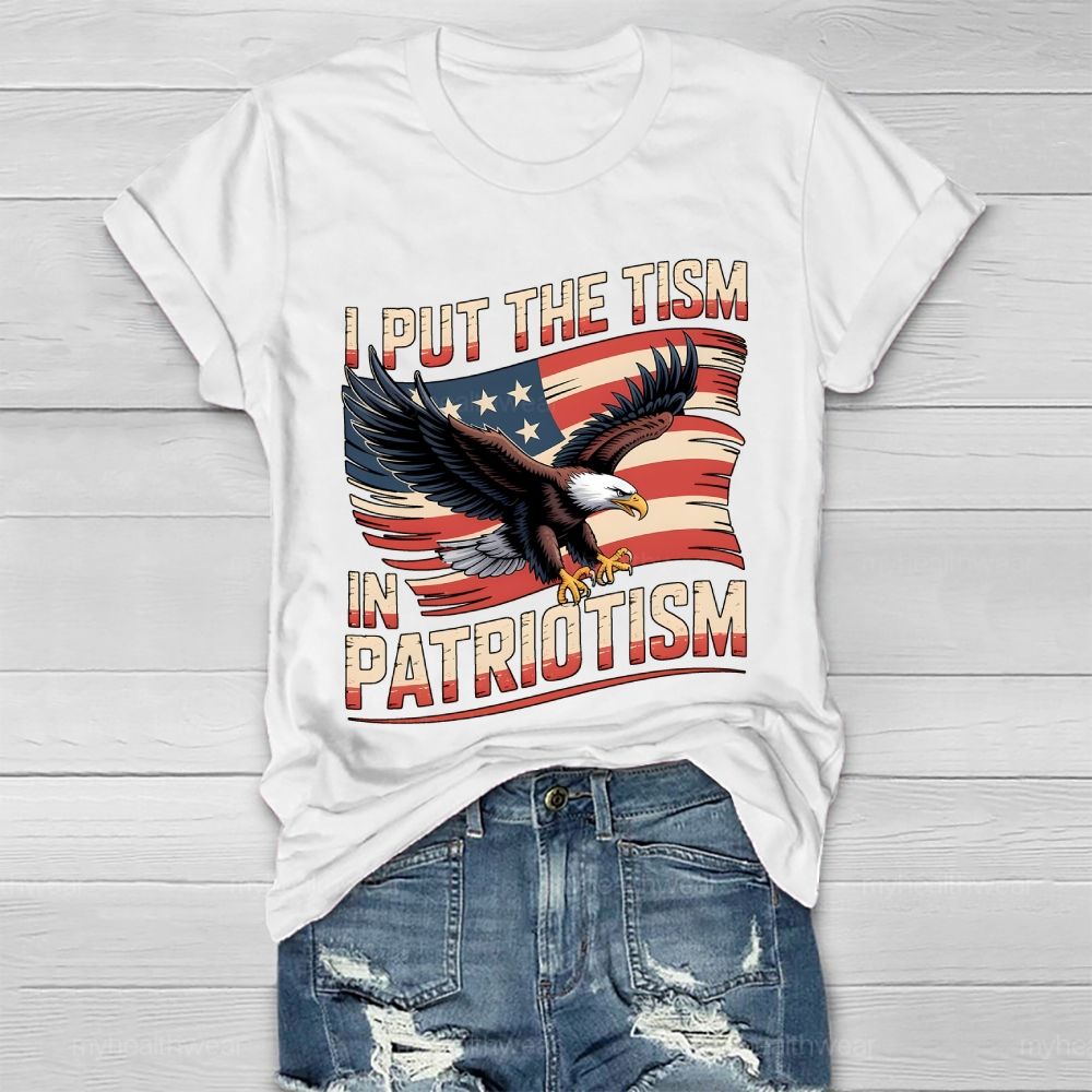 I Put The Tism In Patriotism Healthwear T-shirt