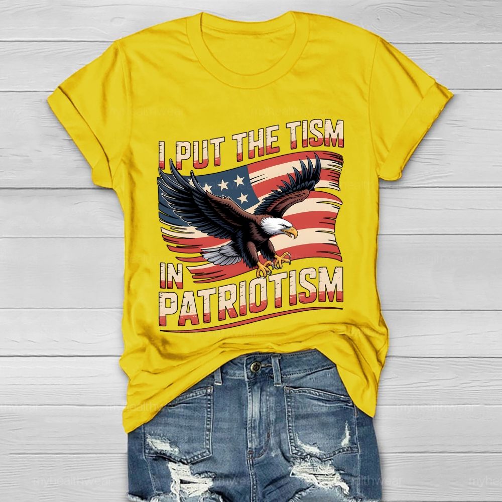 I Put The Tism In Patriotism Healthwear T-shirt