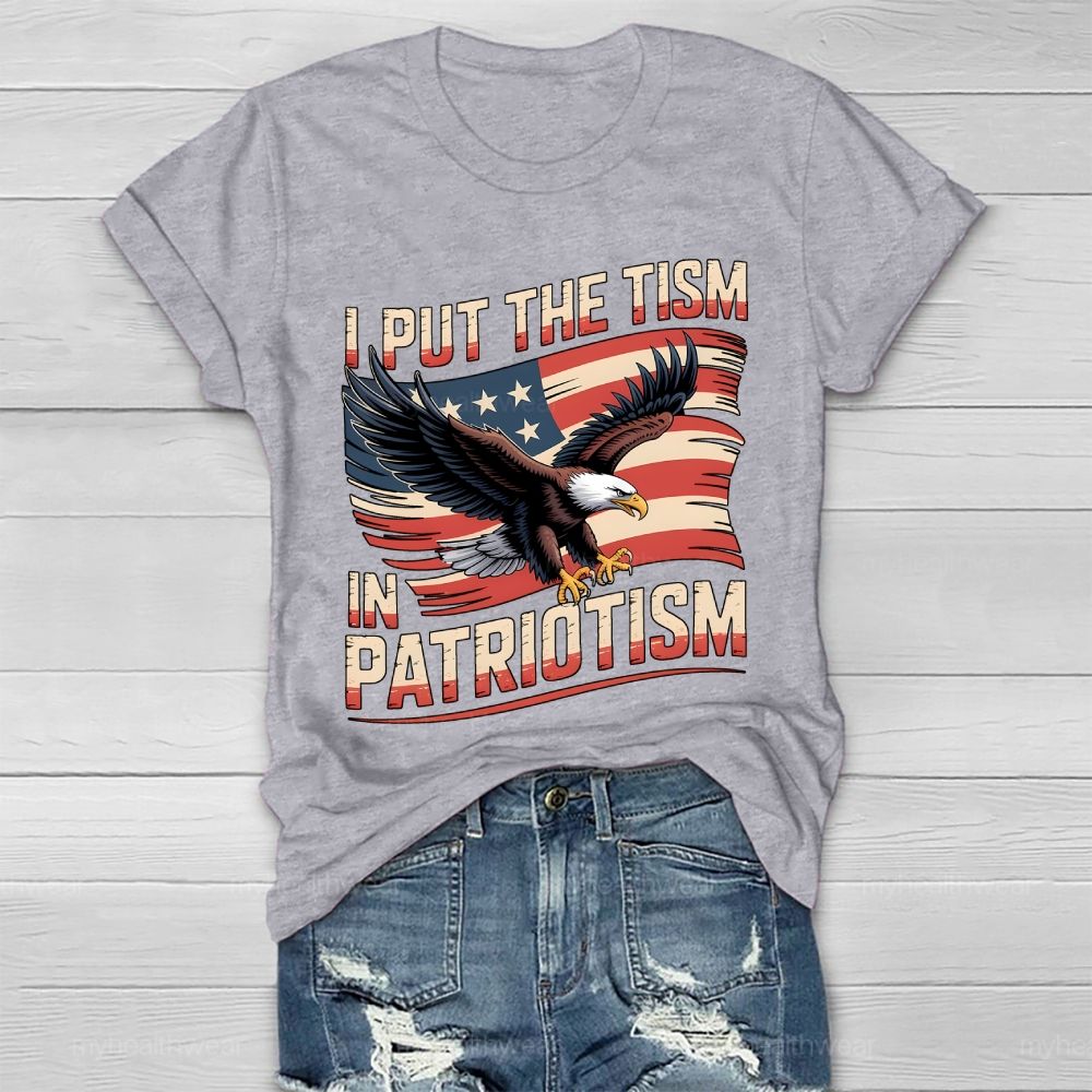I Put The Tism In Patriotism Healthwear T-shirt