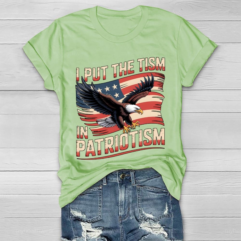 I Put The Tism In Patriotism Healthwear T-shirt