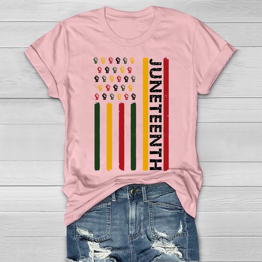 Juneteenth Flag Healthwear T-shirt