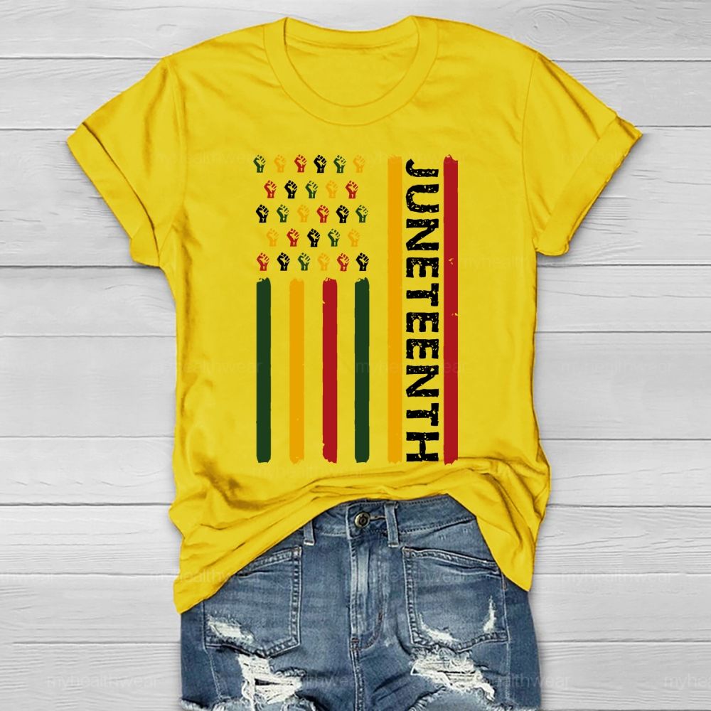 Juneteenth Flag Healthwear T-shirt