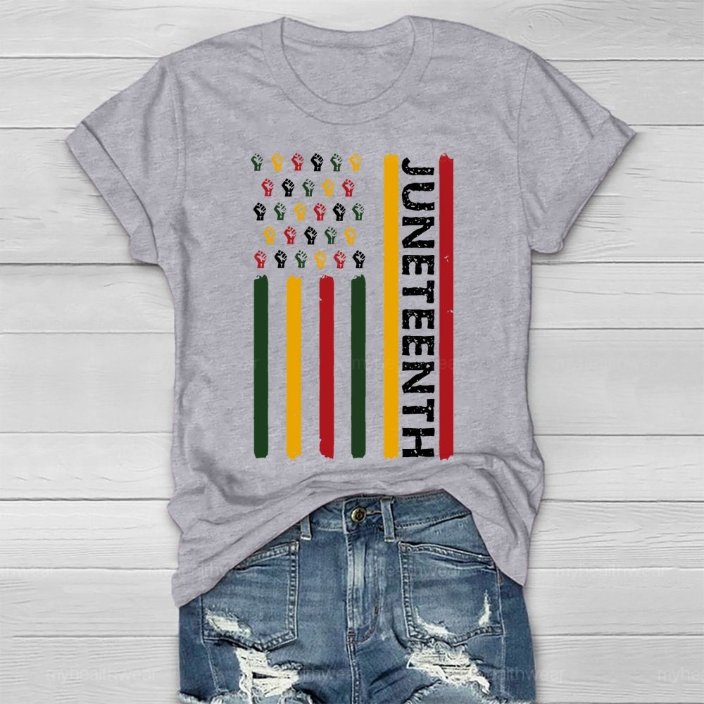 Juneteenth Flag Healthwear T-shirt