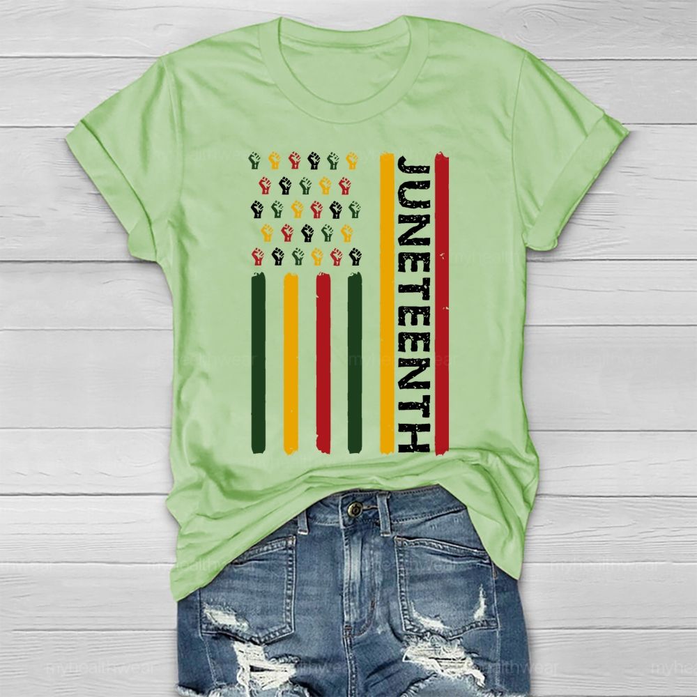 Juneteenth Flag Healthwear T-shirt