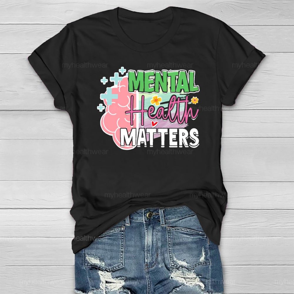 Mental Health Matters Brain Healthwear T-shirt