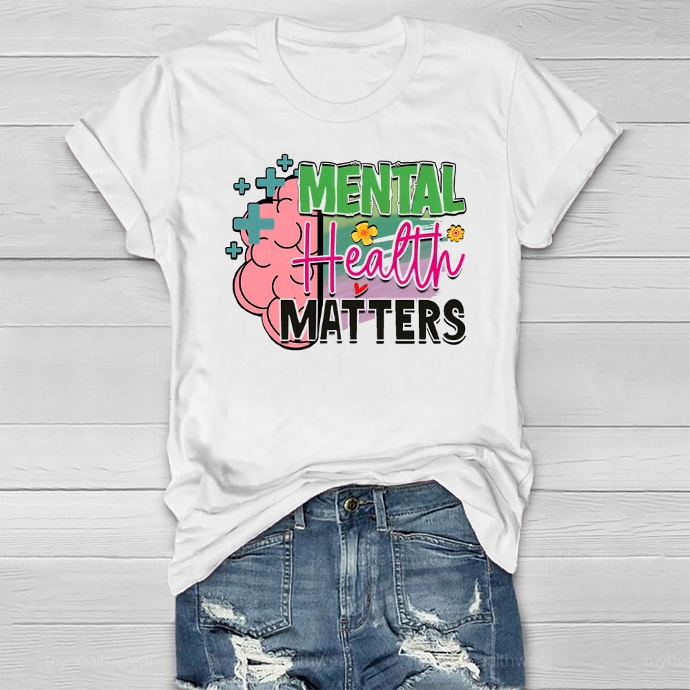 Mental Health Matters Brain Healthwear T-shirt